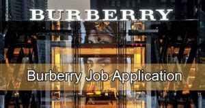 Burberry job application